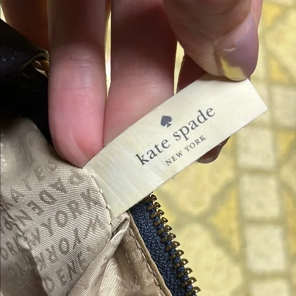 Kate Spade Gingham Blue and White Crossbody Bag - Picture 16 of 16